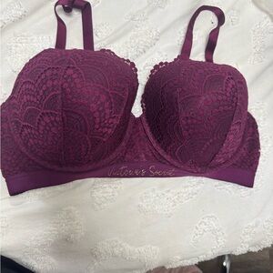 Victoria's Secret Deep Purple Lace Bra